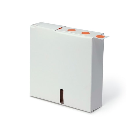 Globe Scientific Label Rolls, Cryo, 13mm Dots, for 1.5-2mL Tubes, Orange, 1000PK LCR-13N